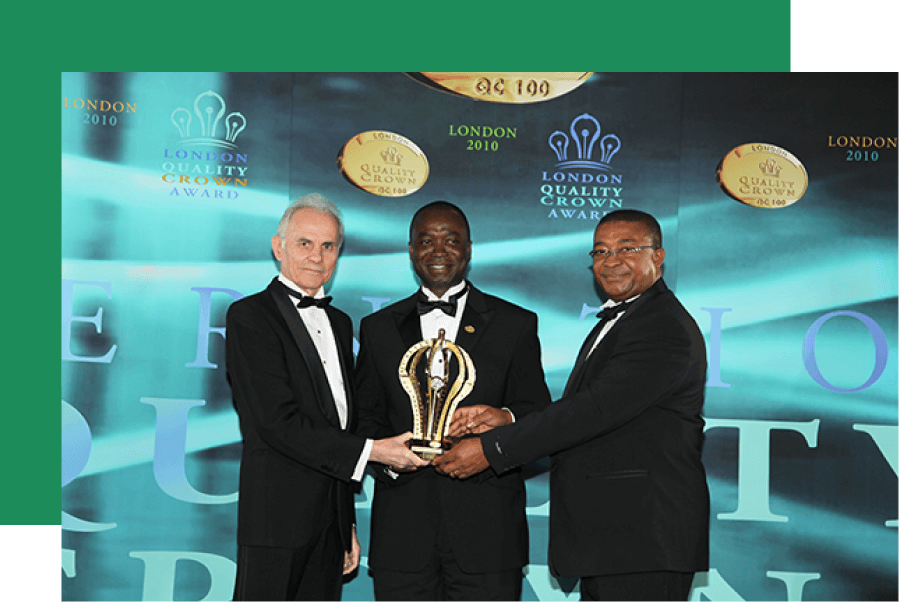JM Addo Executive receiving an international award